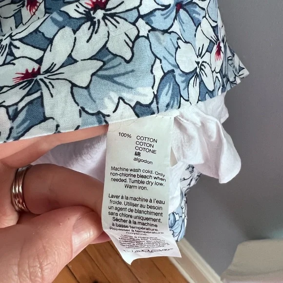 NWT Gap floral dress button front drawstring with pockets - Picture 11 of 11